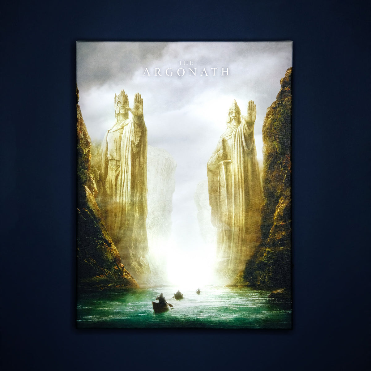 Productafbeelding Heer der Ringen - Argonath muurschildering met licht