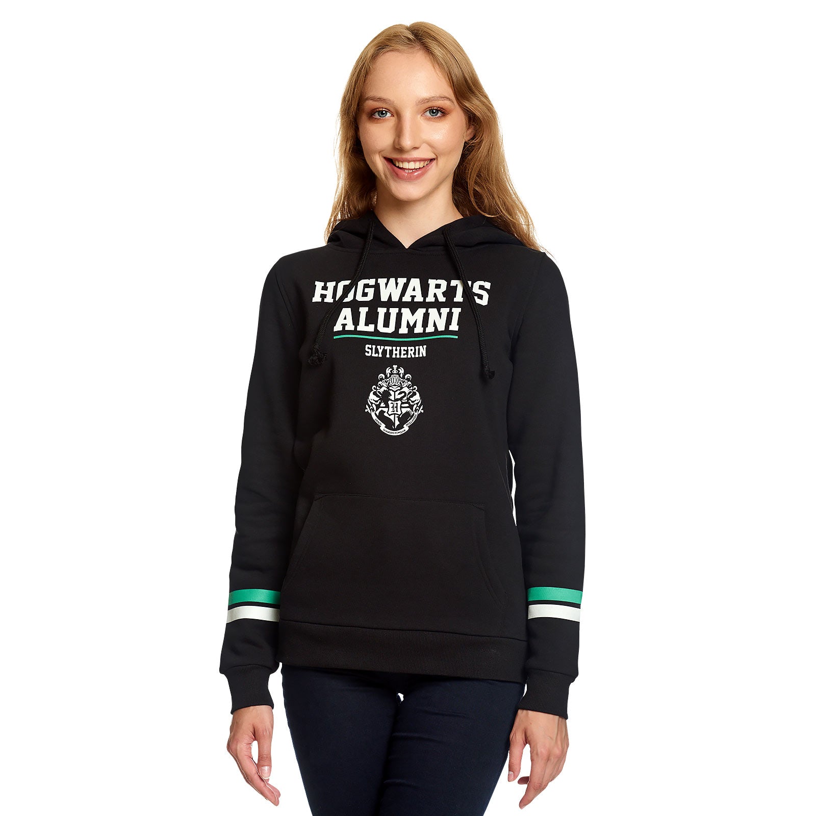 Productafbeelding Harry Potter - Slytherin Hogwarts Alumni Hoodie Dames Zwart