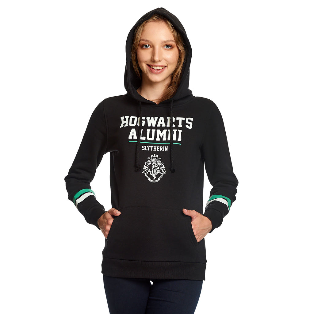 Productafbeelding Harry Potter - Slytherin Hogwarts Alumni Hoodie Dames Zwart