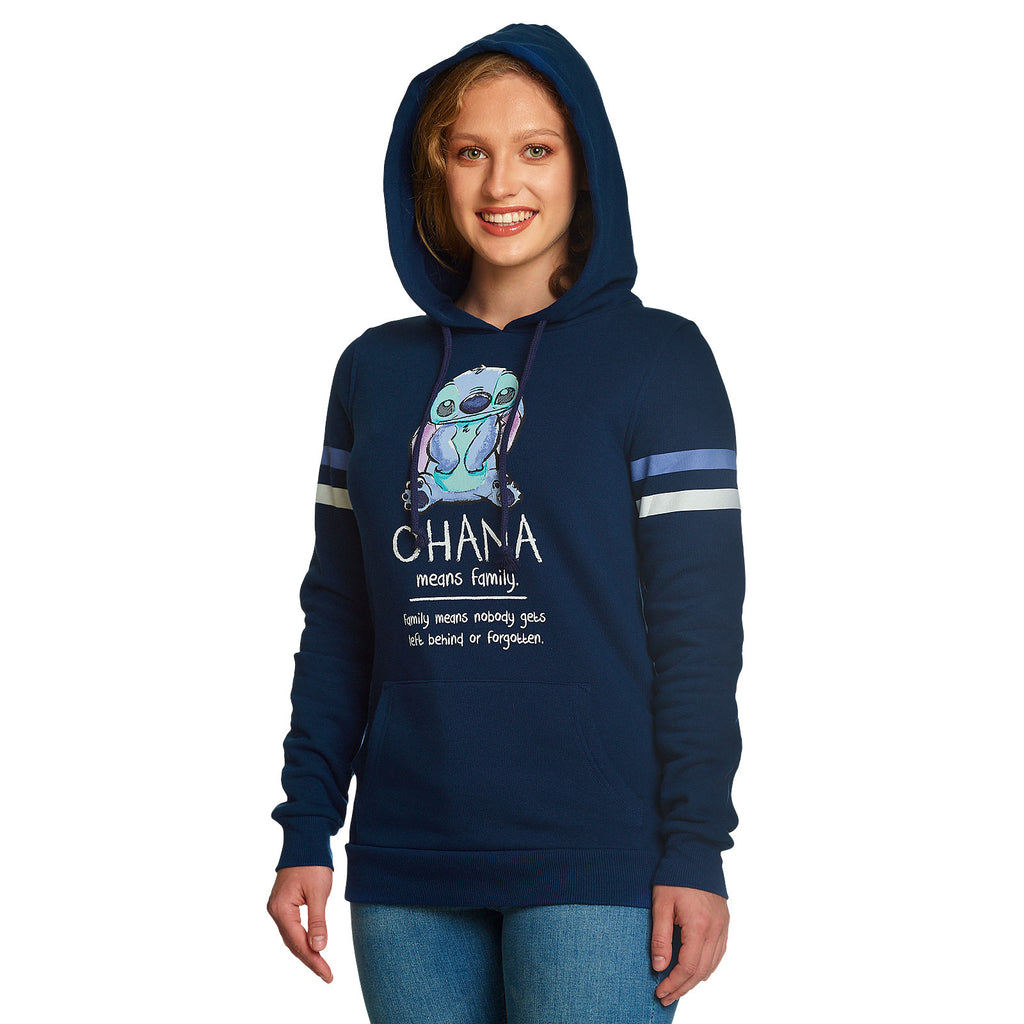 Productafbeelding Lilo & Stitch - Ohana Means Family Hoodie Dames Blauw