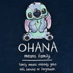 Productafbeelding Lilo & Stitch - Ohana Means Family Hoodie Dames Blauw