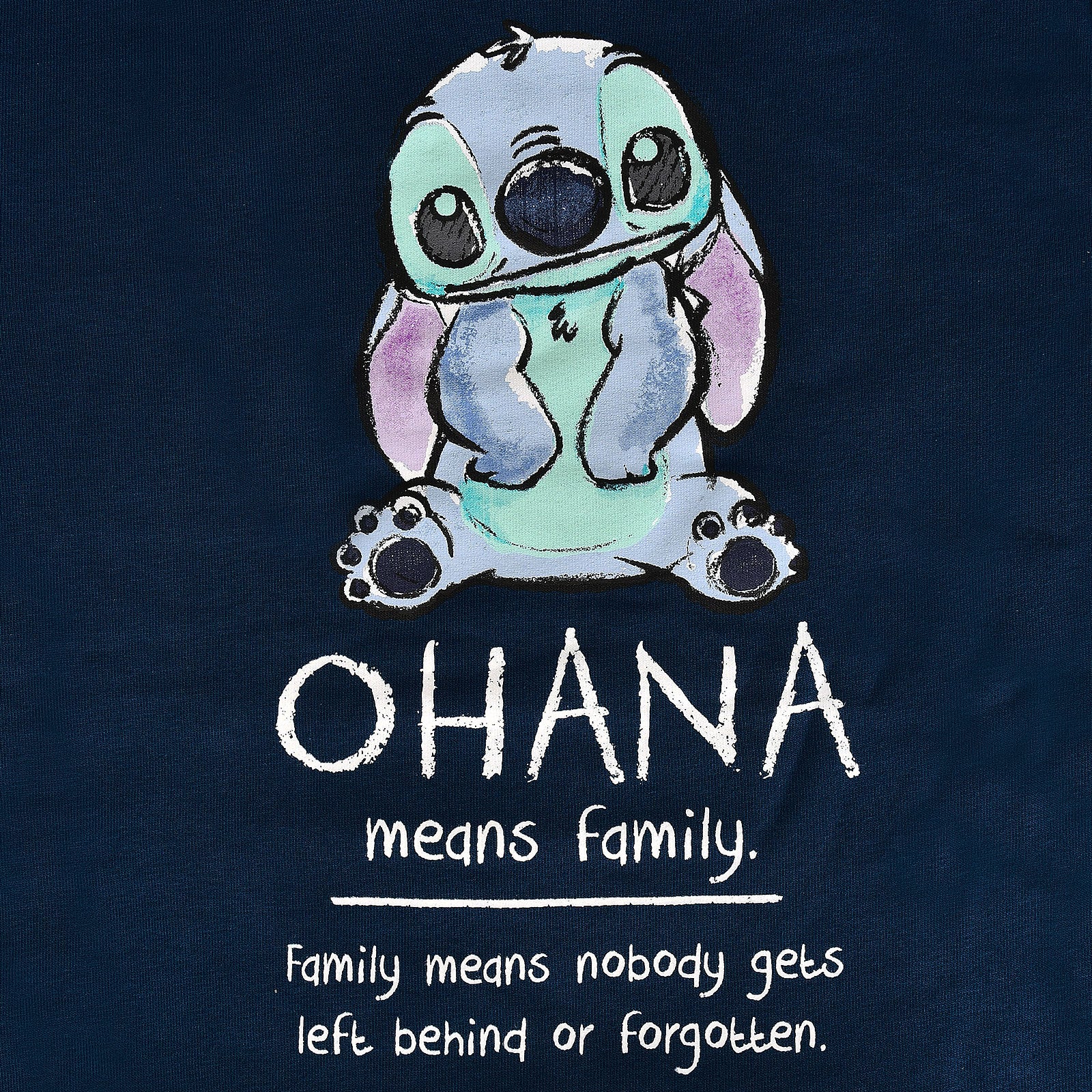 Productafbeelding Lilo & Stitch - Ohana Means Family Hoodie Dames Blauw