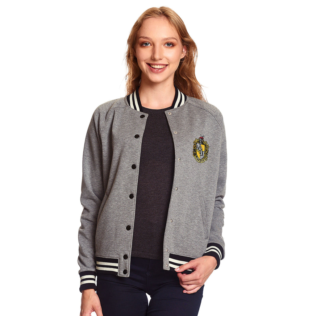 Productafbeelding Harry Potter - Hufflepuff Wapen College Jas Dames grijs