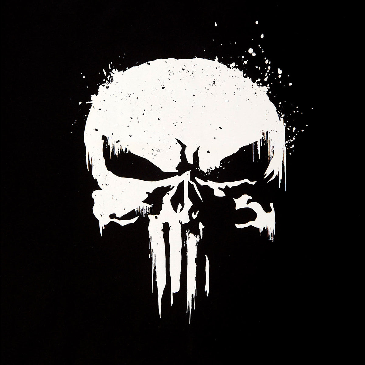 Productafbeelding Punisher - Skull Logo T-Shirt met mouwprint zwart