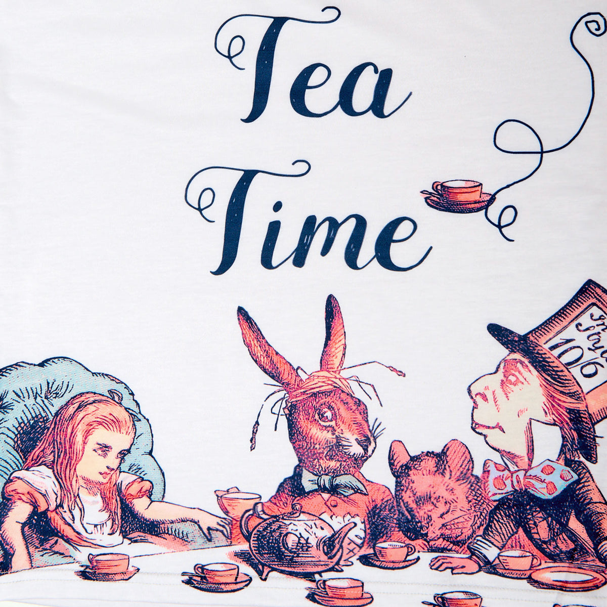 Productafbeelding Tea Time Dames T-shirt voor Alice in Wonderland Fans