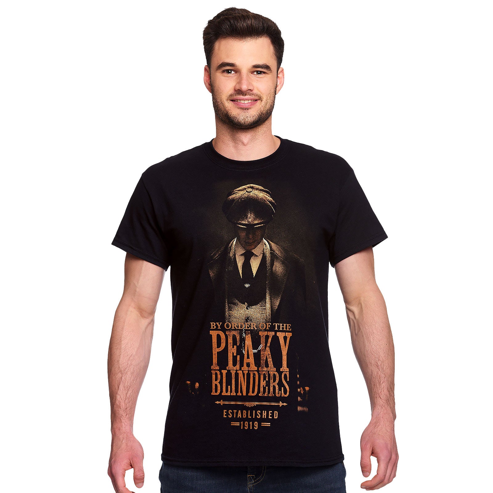 Productafbeelding Peaky Blinders - Established 1919 T-Shirt zwart