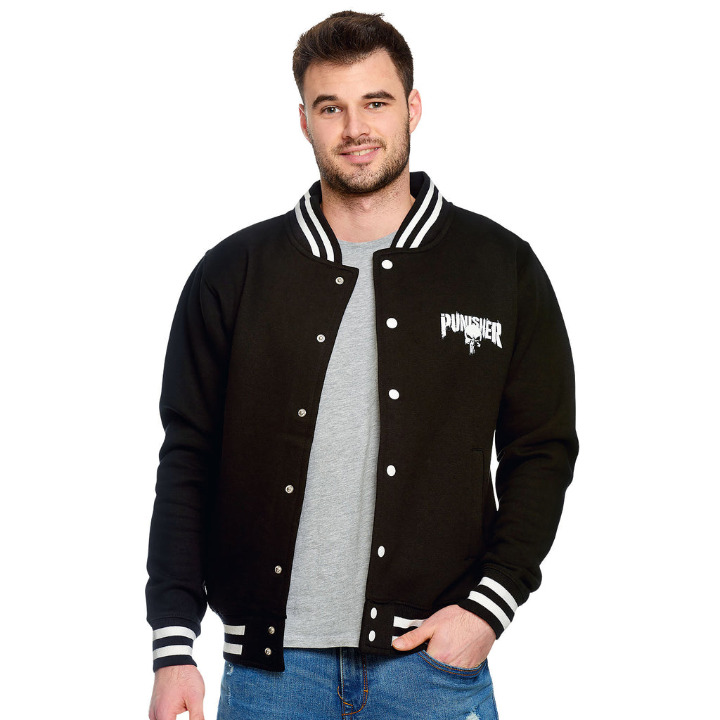 Productafbeelding Punisher - Blood Skull College Jas zwart-wit