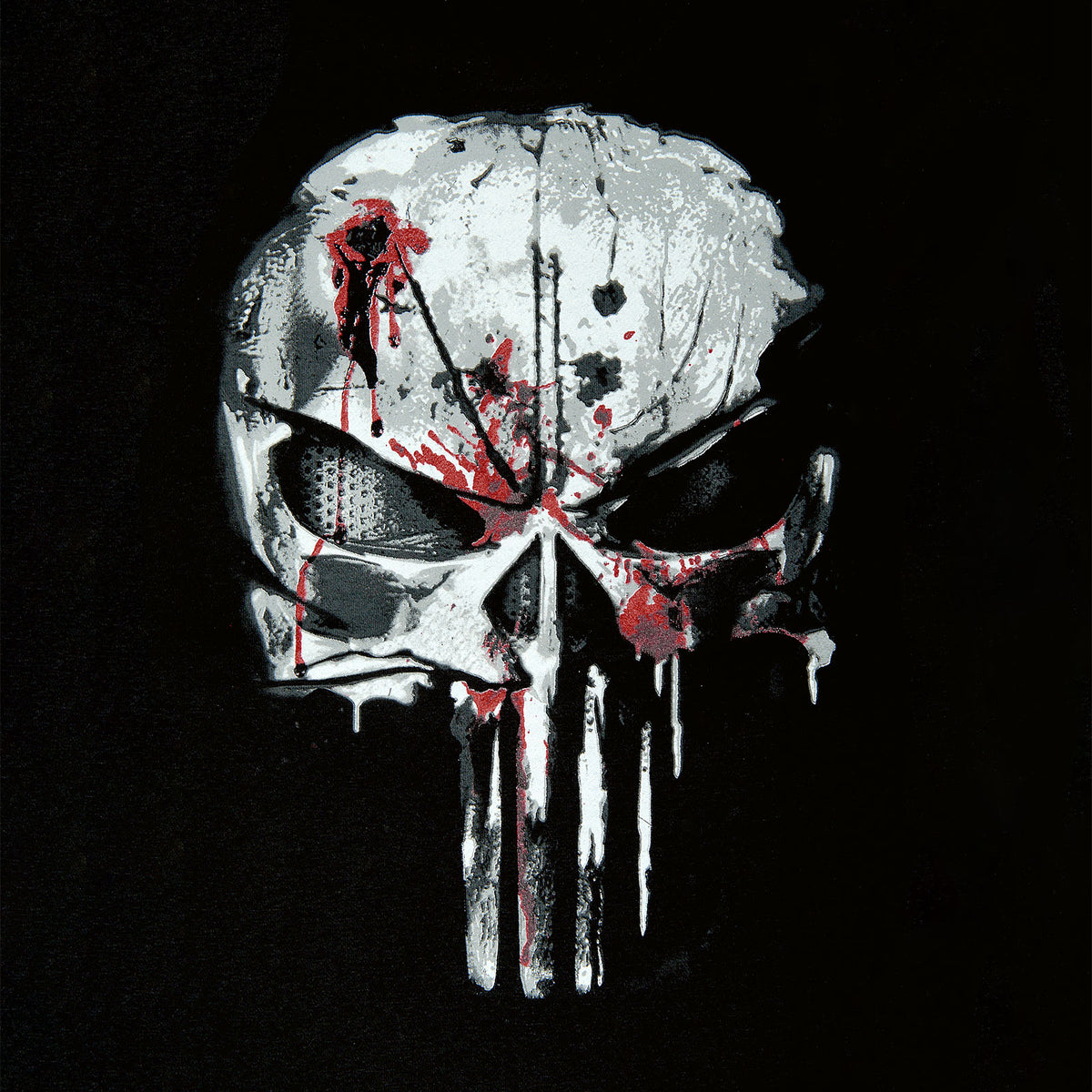 Productafbeelding Punisher - Blood Skull College Jas zwart-wit