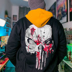 Productafbeelding Punisher - Blood Skull College Jas zwart-wit