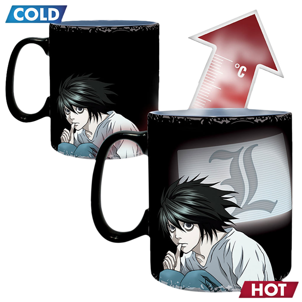 Productafbeelding Death Note - Light Yagami & L Lawliet Thermisch Effect Mok