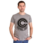 Productafbeelding Dragon Ball Z - Capsule Corporation Logo T-shirt grijs