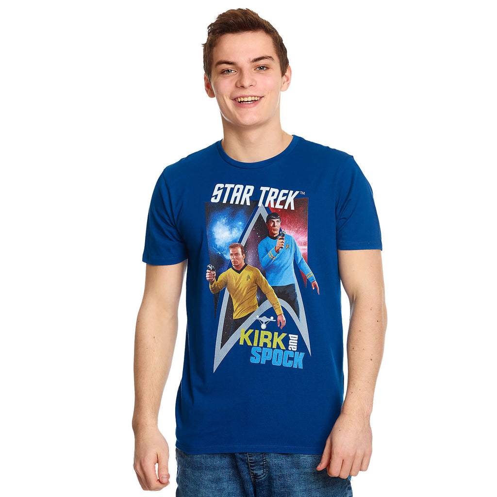Productafbeelding Star Trek - Kirk & Spock T-shirt blauw