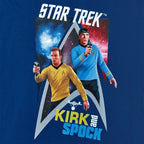 Productafbeelding Star Trek - Kirk & Spock T-shirt blauw