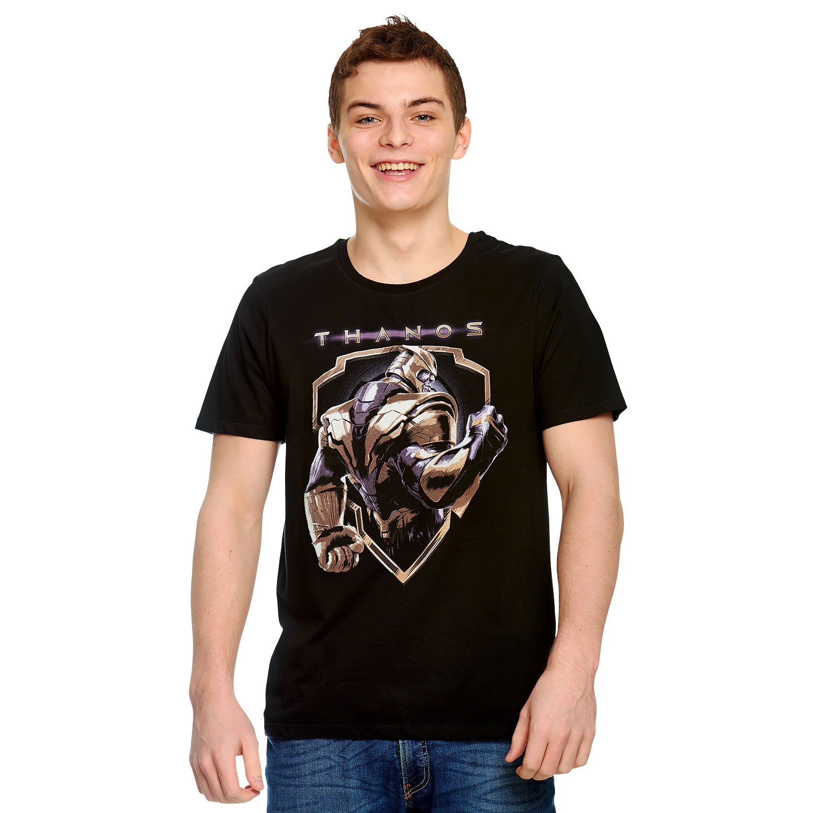 Productafbeelding Avengers - Thanos Crest T-shirt zwart