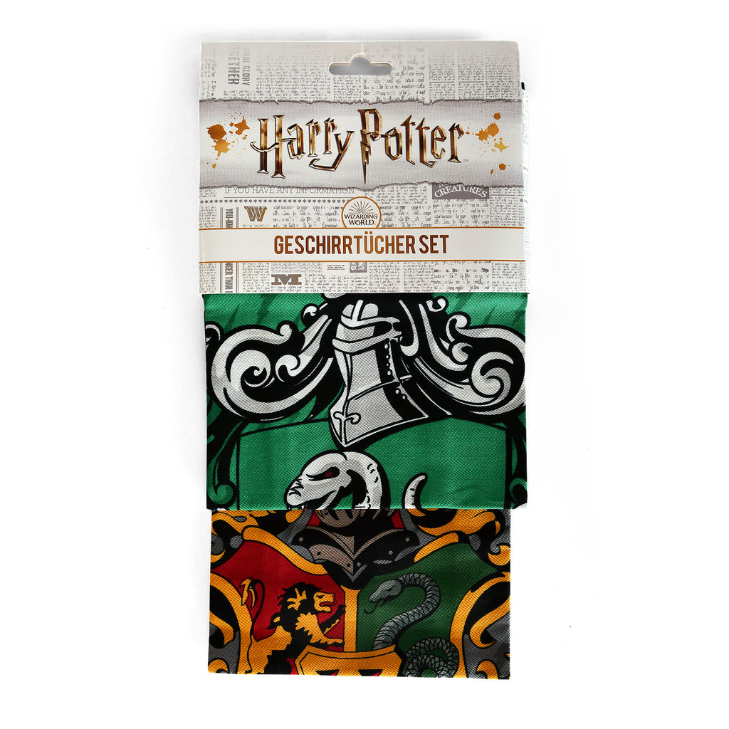 Productafbeelding Harry Potter - Slytherin & Hogwarts Theedoek Set