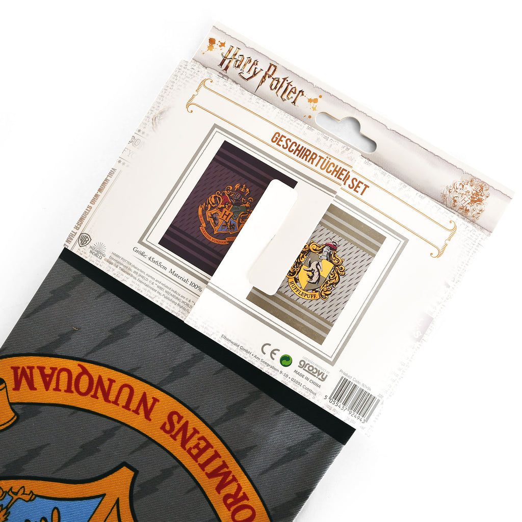 Productafbeelding Harry Potter - Hufflepuff & Hogwarts Theedoeken Set