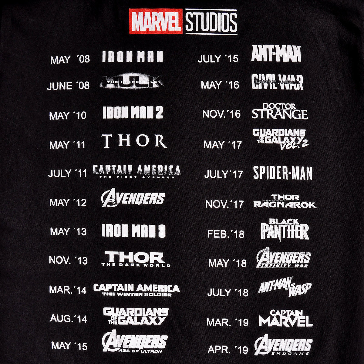 Productafbeelding Marvel - Meer dan een fan T-shirt zwart