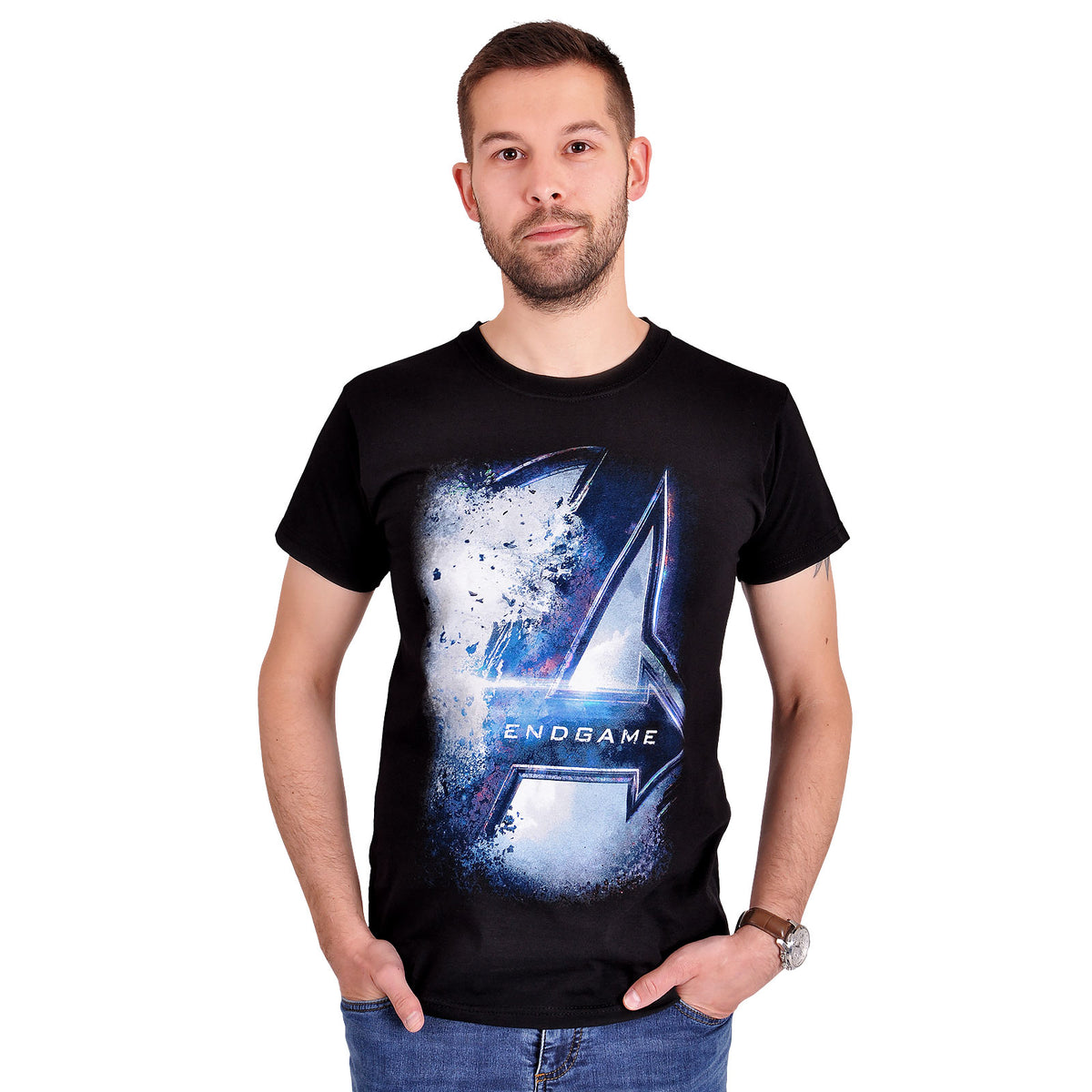 Productafbeelding Avengers - Endgame Bursted Logo T-shirt zwart