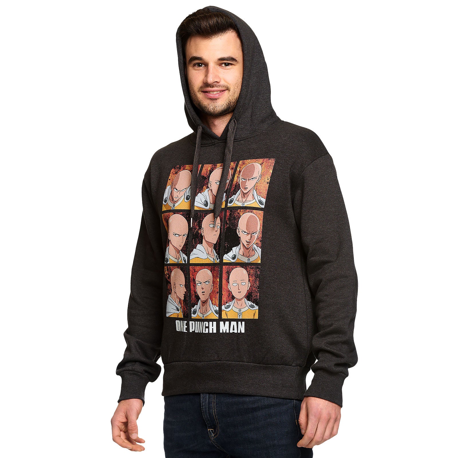 Product image One Punch Man - Emotions of Saitama Hoodie Grey