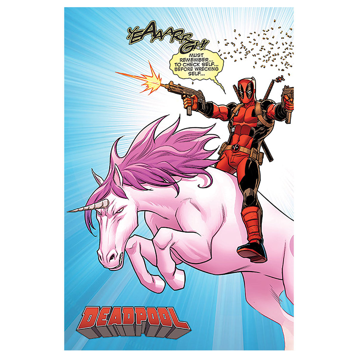 Productafbeelding Deadpool - Unicorn Ride Maxi Poster