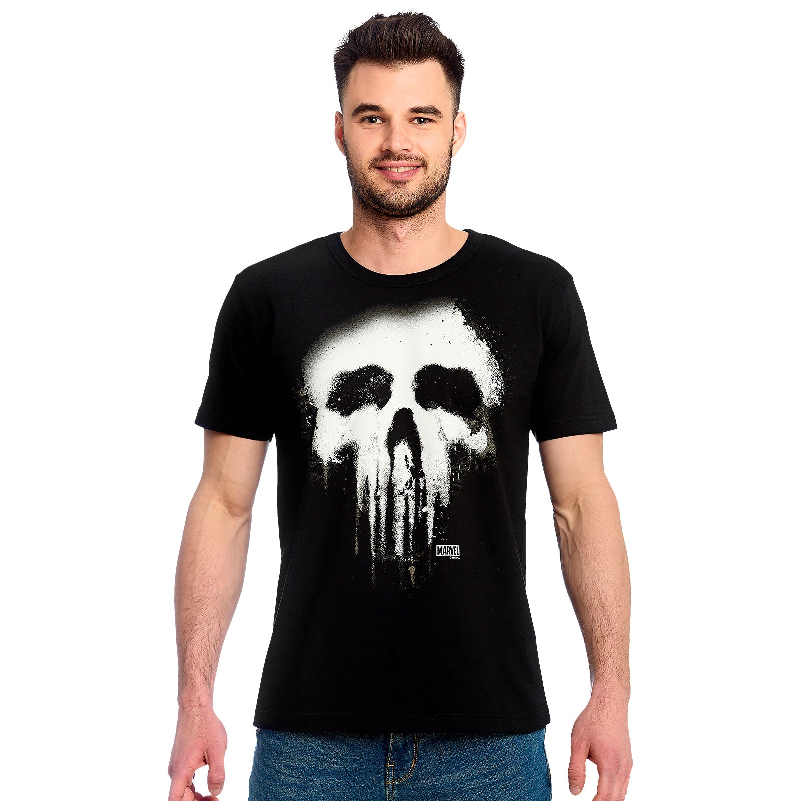 Productafbeelding Punisher - Faded Skull Logo T-shirt zwart