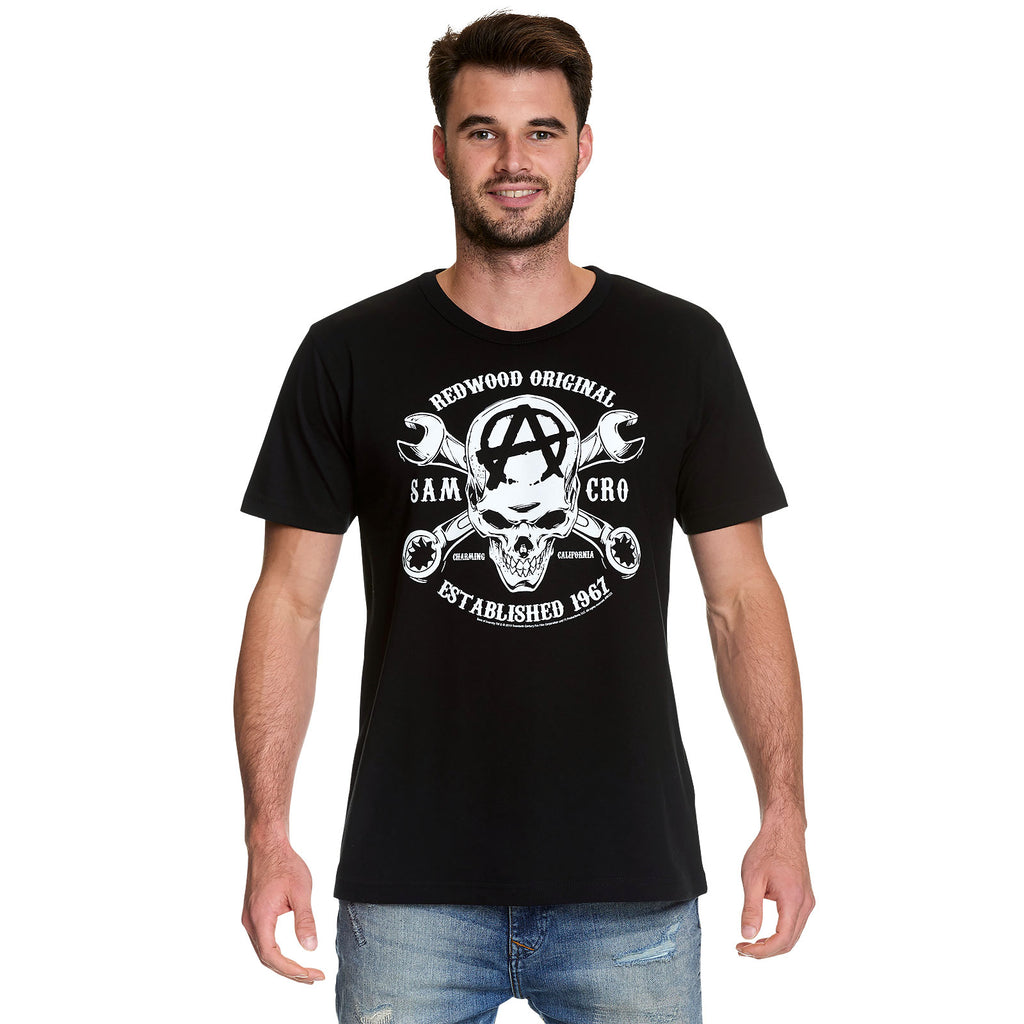 Productafbeelding Sons of Anarchy - Samcro Skull Logo T-Shirt Zwart