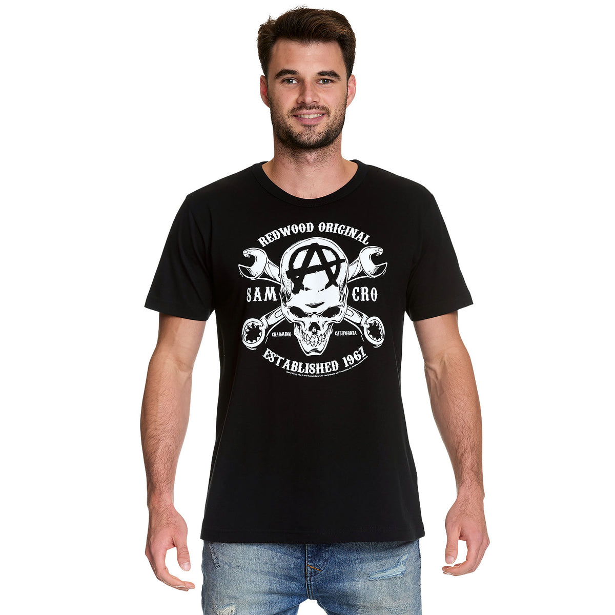 Productafbeelding Sons of Anarchy - Samcro Skull Logo T-Shirt Zwart