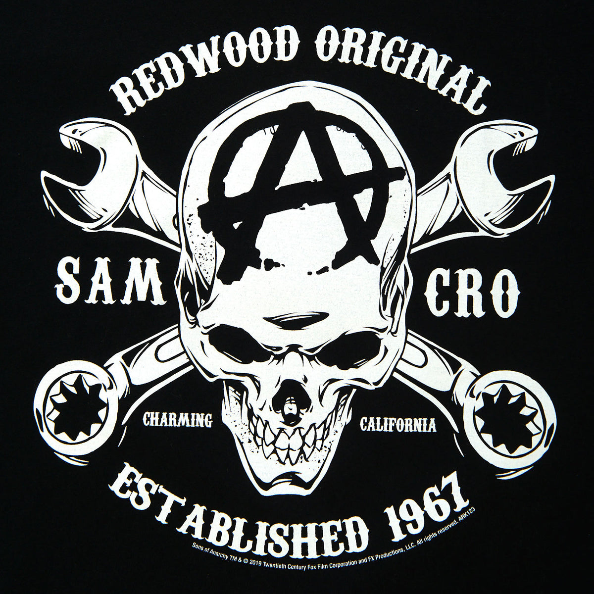 Productafbeelding Sons of Anarchy - Samcro Skull Logo T-Shirt Zwart