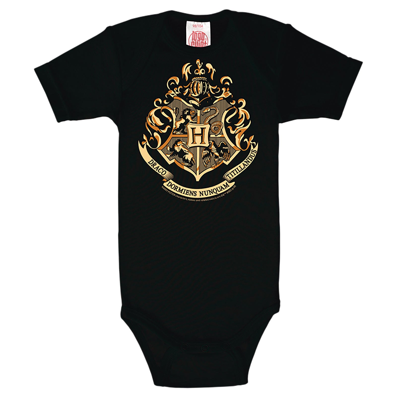 Productafbeelding Harry Potter - Hogwarts Wapen Baby Romper Zwart