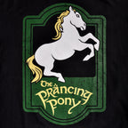 Productafbeelding Heer der Ringen - Dansend Paardje Logo T-Shirt zwart