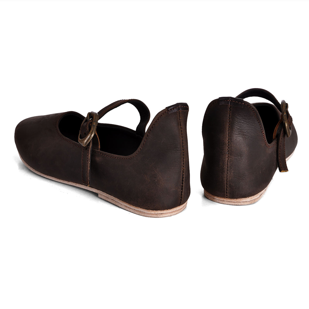 Productafbeelding Middeleeuwse schoenen Cecilie dames bruin
