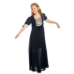 Productafbeelding Middeleeuws zomerjurkje kinderen blauw beige