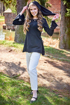 Product image Medieval Blouse Lea with Hood Black