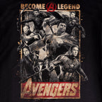 Productafbeelding Avengers - Become A Legend Poster T-Shirt zwart