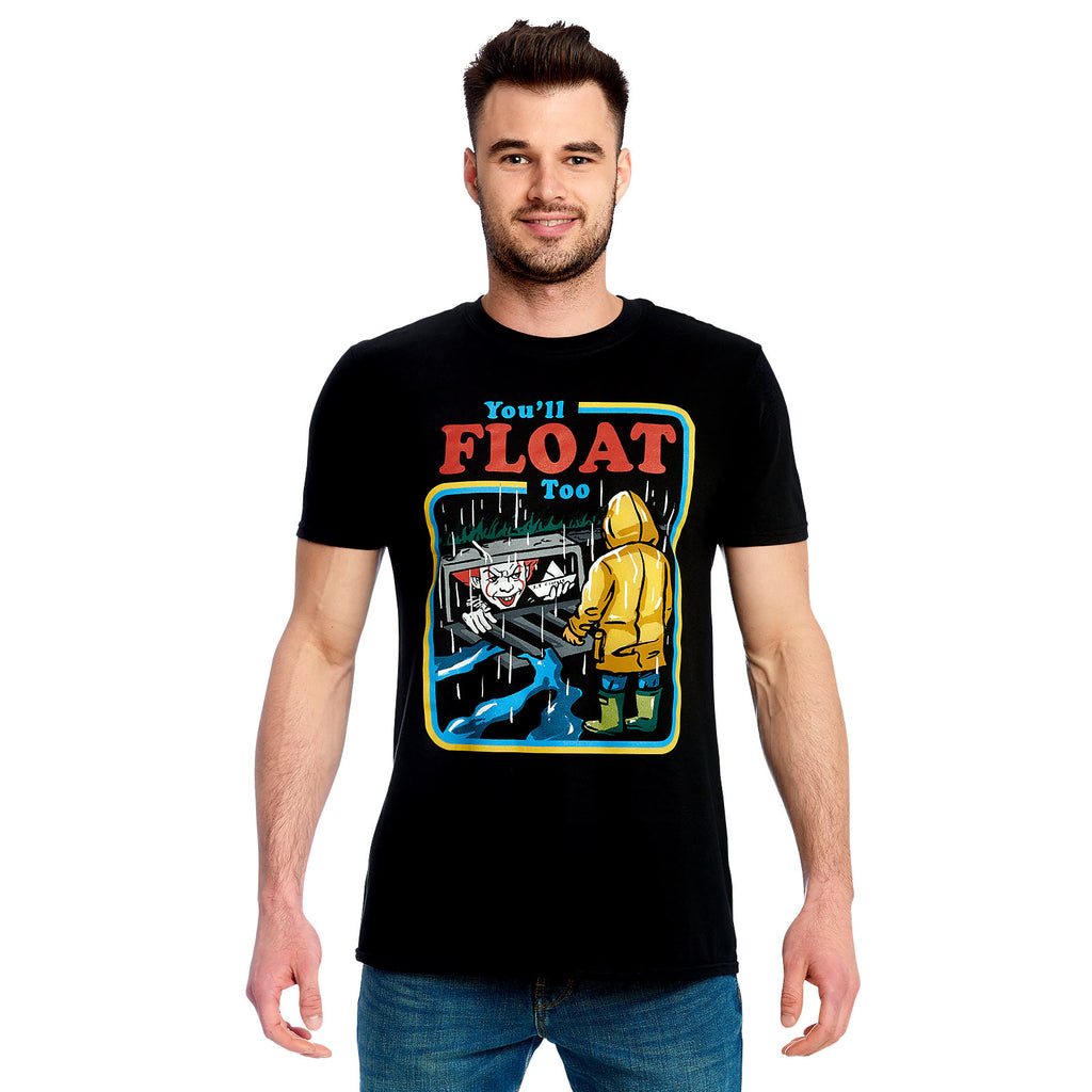 Productafbeelding Stephen King's IT - You'll Float Too Comic T-Shirt Zwart