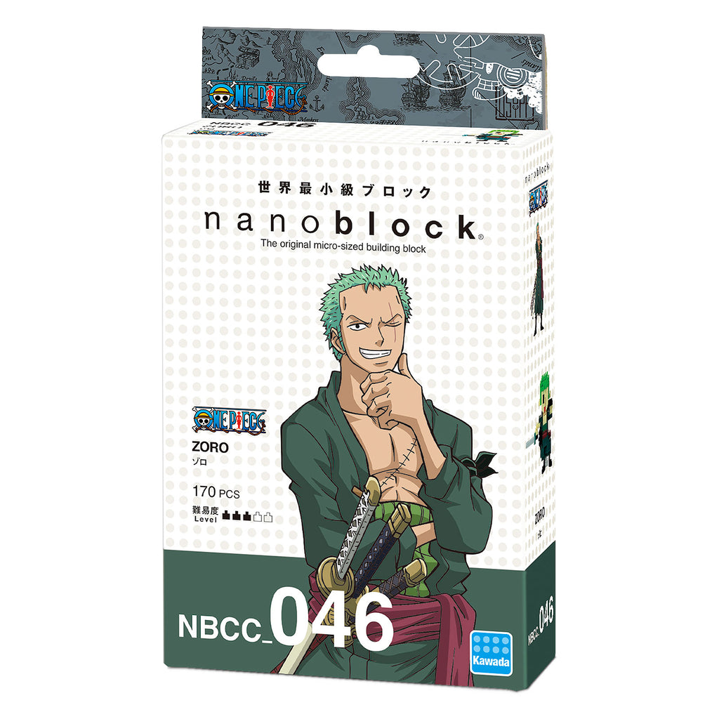 Productafbeelding One Piece - Zoro nanoblock Mini Bouwsteen Figuur