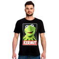 Productafbeelding Muppets - Kermit Poster T-Shirt Zwart