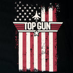 Productafbeelding Top Gun - Distressed Flag T-Shirt Zwart