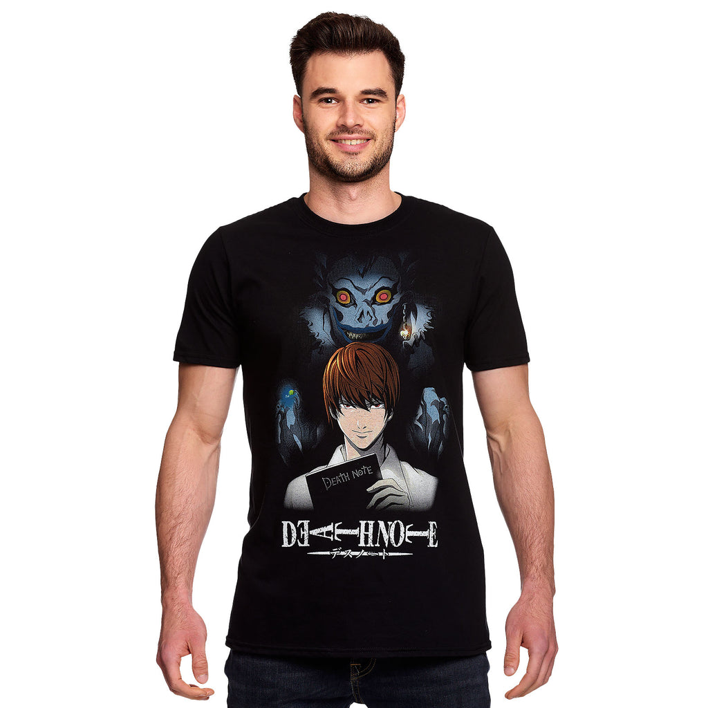 Productafbeelding Death Note - Ryuk & Kira T-shirt zwart