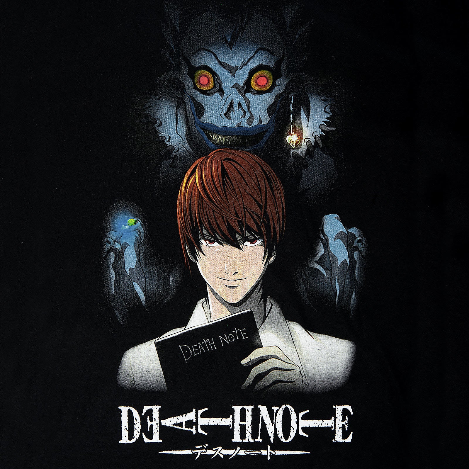 Productafbeelding Death Note - Ryuk & Kira T-shirt zwart