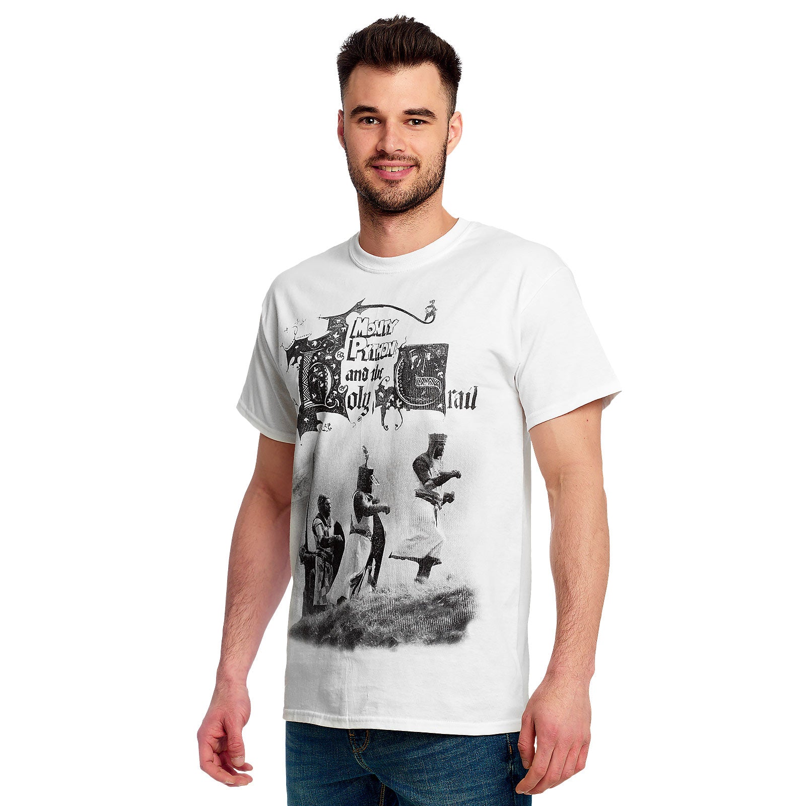 Productafbeelding Monty Python - De Ridders van de Kokosnoot T-Shirt wit