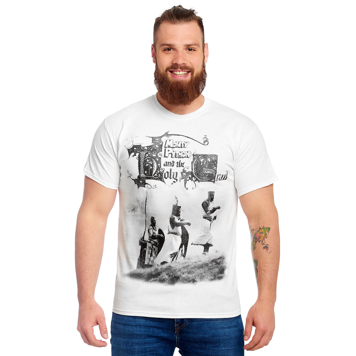 Productafbeelding Monty Python - De Ridders van de Kokosnoot T-Shirt wit