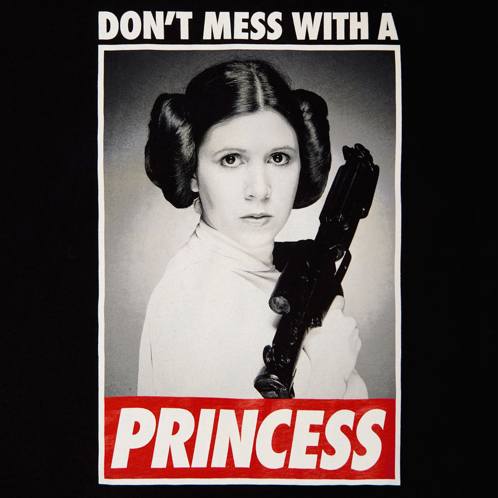 Productafbeelding Star Wars - Leia Don't Mess With a Princess T-Shirt zwart