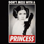 Productafbeelding Star Wars - Leia Don't Mess With a Princess T-Shirt zwart