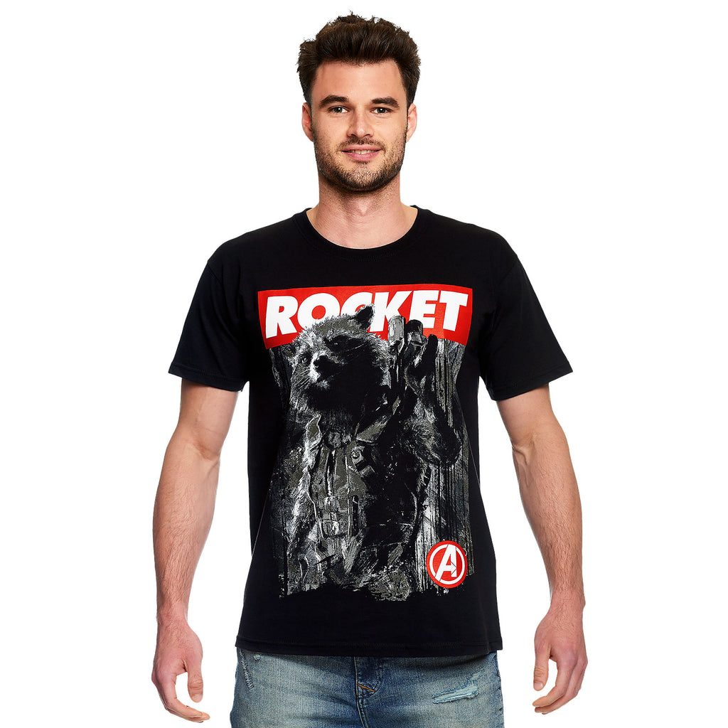 Productafbeelding Avengers - Rocket Raccoon T-Shirt Zwart