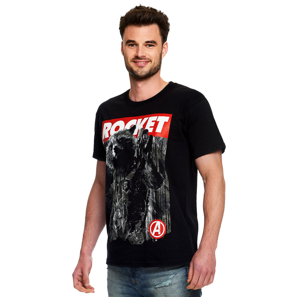 Productafbeelding Avengers - Rocket Raccoon T-Shirt Zwart