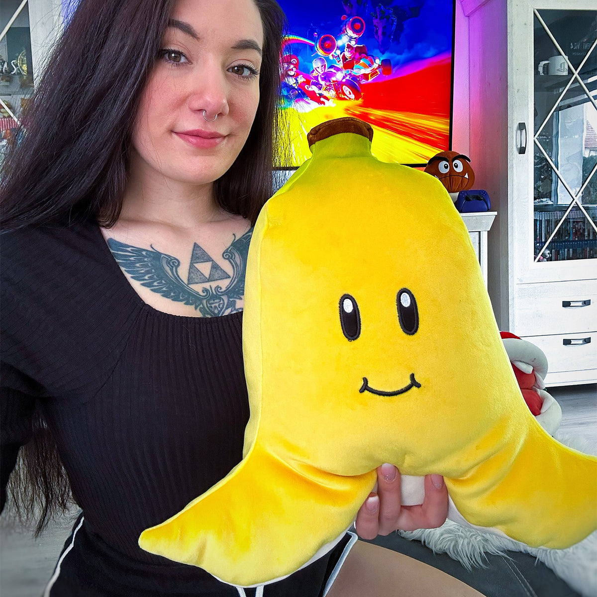 Productafbeelding Super Mario - Banaan Knuffel Figuur XL