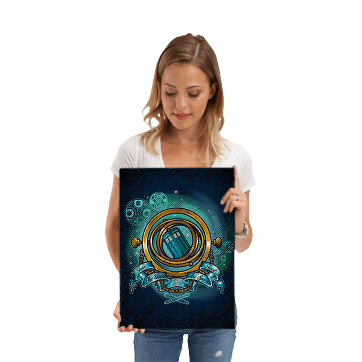 Productafbeelding Draai Tijd Draai Ruimte Metalen Poster voor Doctor Who Fans
