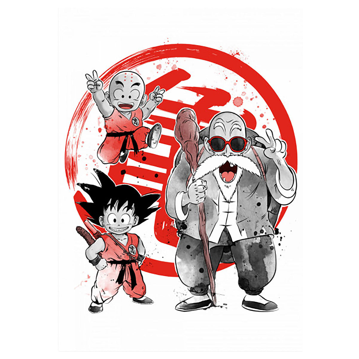 Productafbeelding Kame School Metalen Poster voor Dragon Ball Fans