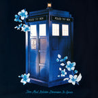 Productafbeelding Doctor Who - Floral Tardis Dames T-Shirt Blauw